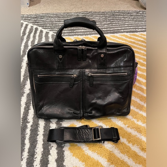 Danier/coach genuine leather briefcase - Picture 2 of 9